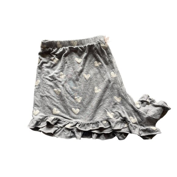 Honeydew sleep shorts Large ruffle hem grey with heart print - Picture 6 of 6